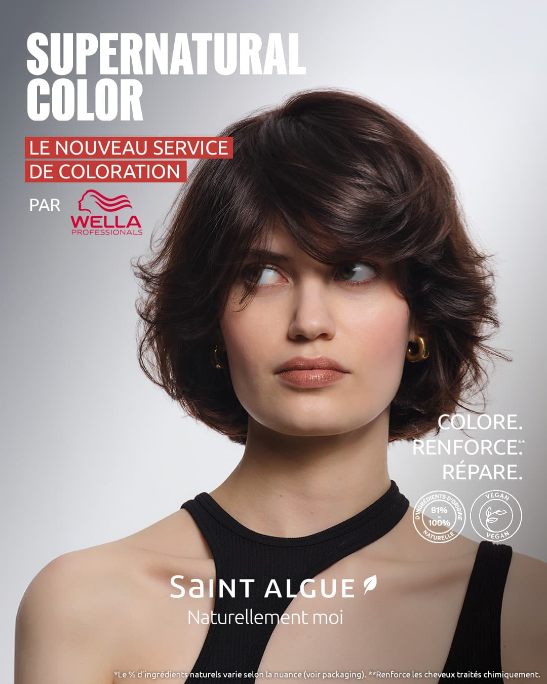 SUPERNATURAL COLOR BY @wellafrance🌿
Le nouveau service de coloration qui renforce* et répare les cheveux 👉 Rendez-vous dans votre salon dès maintenant🌿
*Renforce les cheveux traités chimiquement
